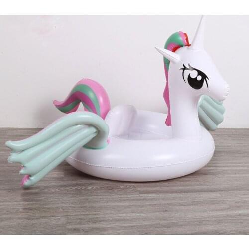 Baby Inflatable Unicorn Pool Float Flamingo Ride-On Kids Princess horse Swimming Ring Floating Water Party Toy For Children Boia