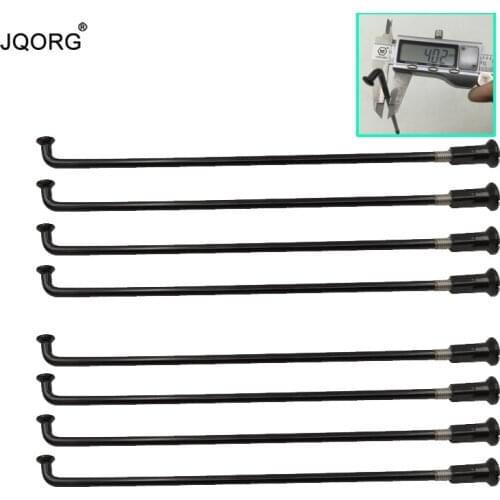 Diameter 4.0 mm 8 G 304 Stainless Steel Material Motorcycle Spokes J-bend Cylinder Black Color Motocross Spoke With Black Nipple