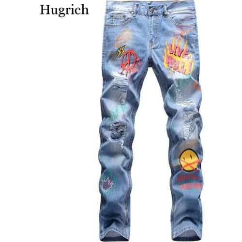 Узкие джинсы для мужчин Hugrich China At AliExpress