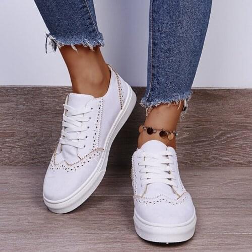 Fashion Casual Shoes Big Size Lace-up Women Sneakers Classic Board Shoes Platform Shoes Female Sports Shoes Zapatillas De Mujer