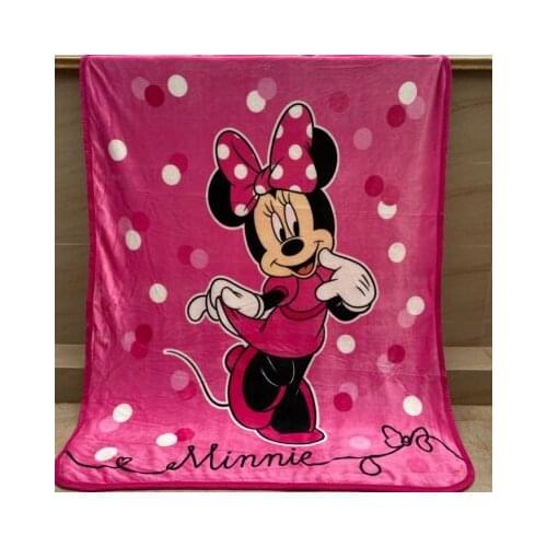 Disney Minnie 2Size Fashion Anime Figures Cartoon Product Cosplay Accessories Blanket Household Gift New