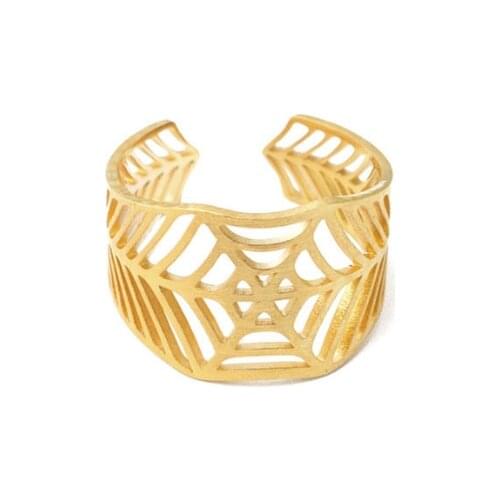 Spider weaves Design Hollow Men or Women Ring Fashion Finger Ring Jewelry Gift LKXJZ