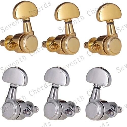 A Set Right Angle Screw Hole Locked String Tuners Tuning Peg key Machine Heads For Acoustic Electric Guitar Lock Schaller Style