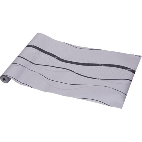 Wall paper for TV Background of Bedroom Wall Sticker 3D Curved Stripes Non-woven Wallpaper Decoration of Bedroom 0.53 x 10m