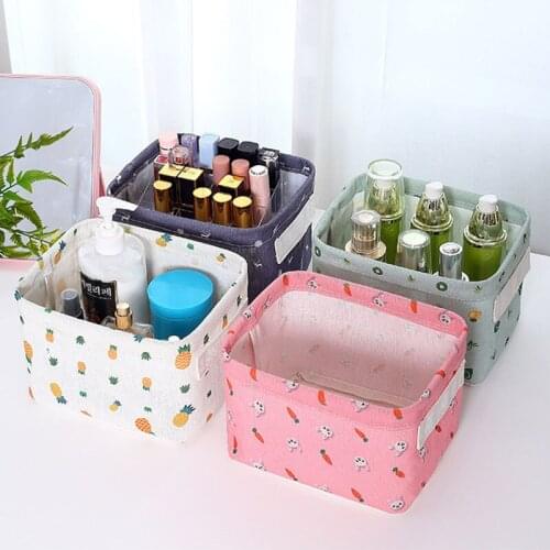 Nordic Foldable Storage Basket Sundries Storage Box Desk Organizer Accessories Bathroom Storage Makeup Organizer Container