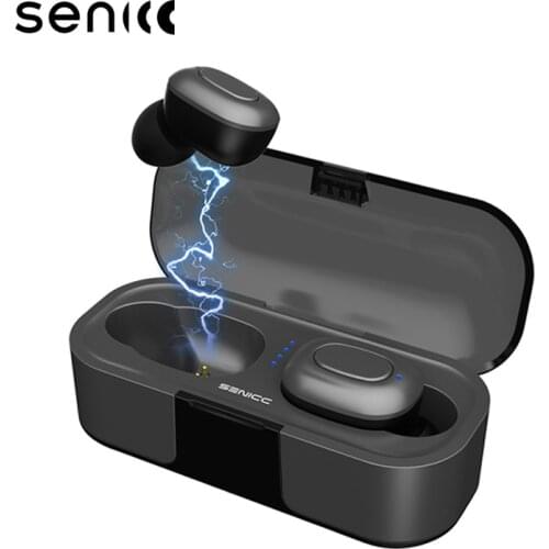 SOMIC T1S Wireless Earbud Headphones with Charging Case HI-FI Stereo Sound True Wireless Bluetooth 5.0 in-Ear Sport Earphones