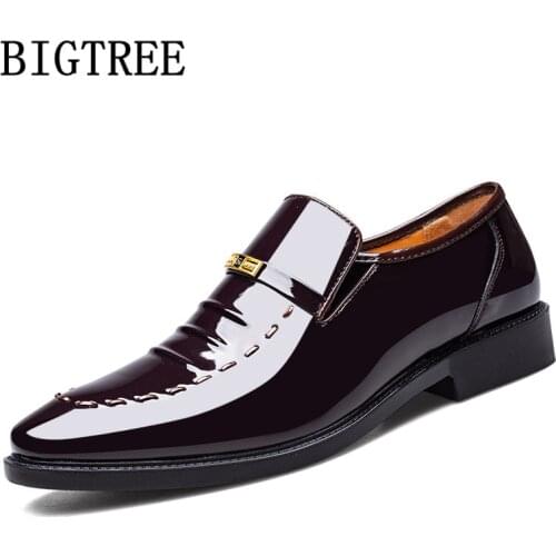 Luxury Brand Formal Shoes Men Classic Patent Leather Shoes For Men Coiffeur Office Dress Shoes Men Loafers Zapatos De Hombre