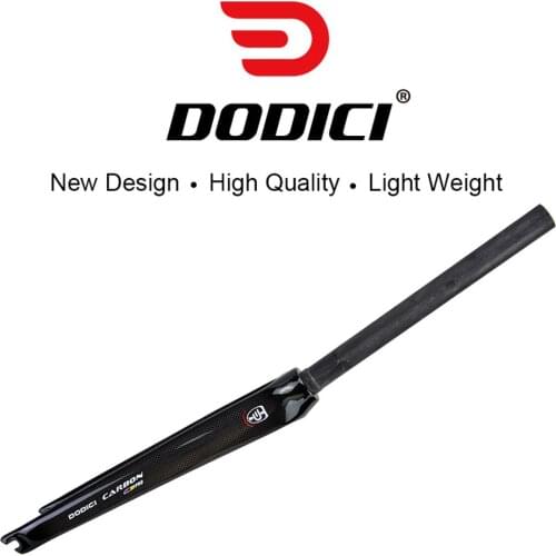 DODICI 700C 1-1/8 Pro Carbon Fiber Road Fork High Quality Cycing Road Bicycle Front Fork Dead Flying Bike Front Fork 3k Gloss