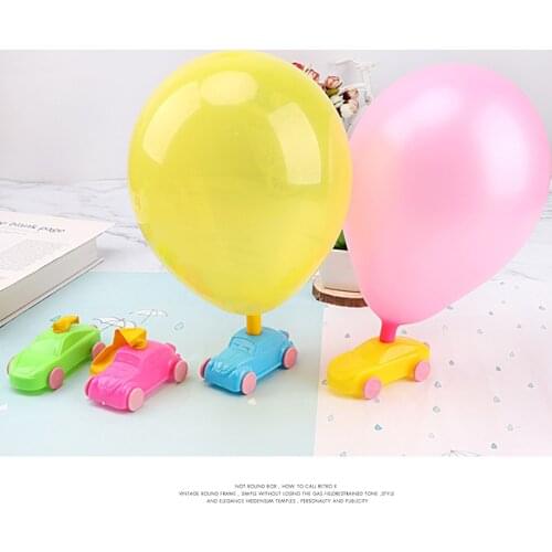 Balloon Car Throwback Tower Toy Puzzle Fun Education Inertia Power Balloon Car Science Experiment Toy For Kids Gift