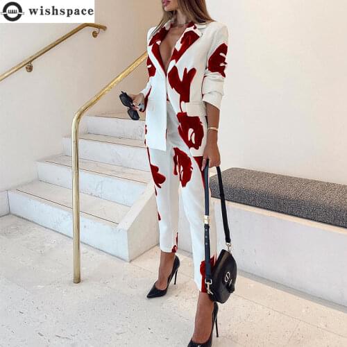 Wishspace Womens Elegant Pant Suits