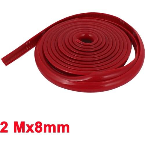 X Autohaux Car Red Grille Exterior Decoration Moulding Trim Strip 2 Meters