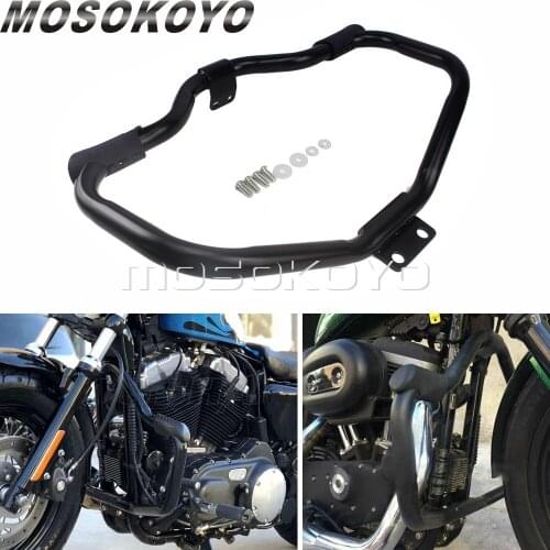 Motorcycle Highway Crash Bar Engine Guard For Harley Sportster 1200 883 Custom XL 48 72 Iron 883 XL883N SuperLow XL883L 04-2019