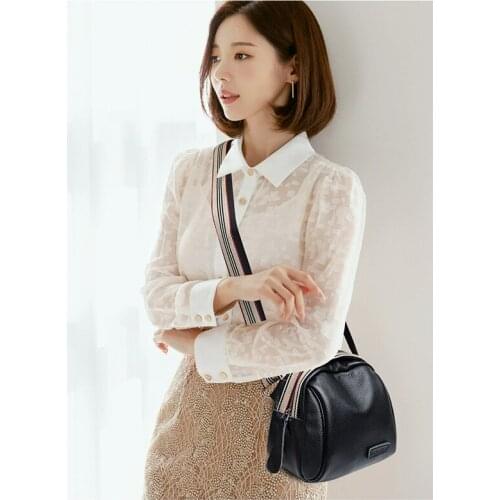 2021 New Womens Travel Small Crossbody Hand Bags Solid Color Female Totes Purses 100% Genuine Leather Shoulder Bags for Women