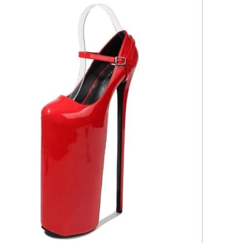 30cm High-heeled Shoes High-heeled Platform High-heeled Platform High-heeled Pole Dance Celebrity Sucking Womens Shoes Size 46