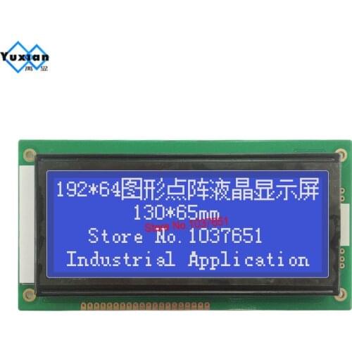Lcd display 192*64 19264 130*65mm 5v NT7108 blue LCM19264B-2 LM19264K-4