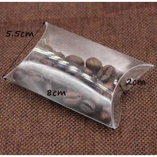 10pcs Clear PVC Pillow gift candy Box Wedding Favor Bridal Candy Gift packag & display Boxes Party Supplies souvenir Boxes