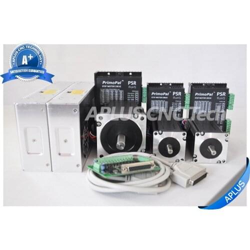 3-Axis Kits, 1 PC NEMA 34 1160oz-in & 2 PCS NEMA 23 396oz-in Stepper Motors & Drivers & Power Supplies