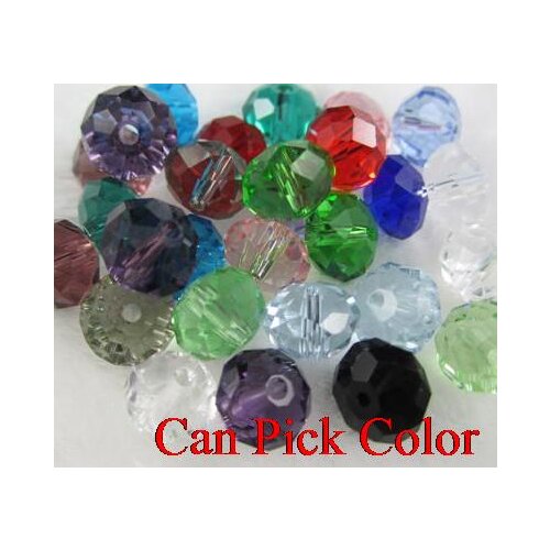 4mm 1000Pcs/lot free shipping Mixed Faceted Rondelle Glass Crystal Beads spacer Colored Bracelet necklace ch432