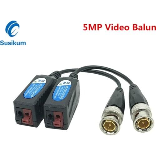 5 Pairs CCTV HD BNC Video Balun 5MP 4MP 3MP 960H 1080P 720P Twisted Transceivers UTP For CVI TVI AHD CAMERA