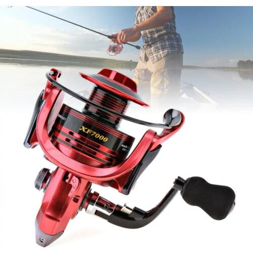 7000 Series 13+1 Ball Bearings 4.7:1 All-Metal Foldable Arm Spinning Fishing Reel 3 Colors Optional with EVA Handle