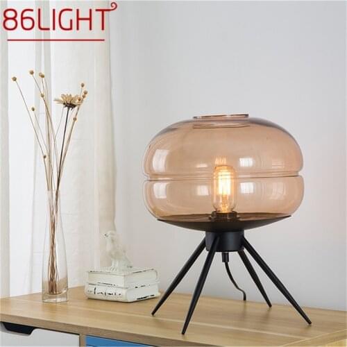 86LIGHT Modern Table Lamp Design Nordic Art Glass LED Desk Light Creative Decorative for Home Bedroom Living Room Office