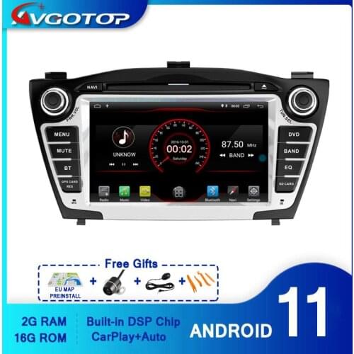AVGOTOP Android 10 Car Multimedia for HYUNDAI IX35 2009-2013 Carplay Vehicle Navigation Radio Head Unit