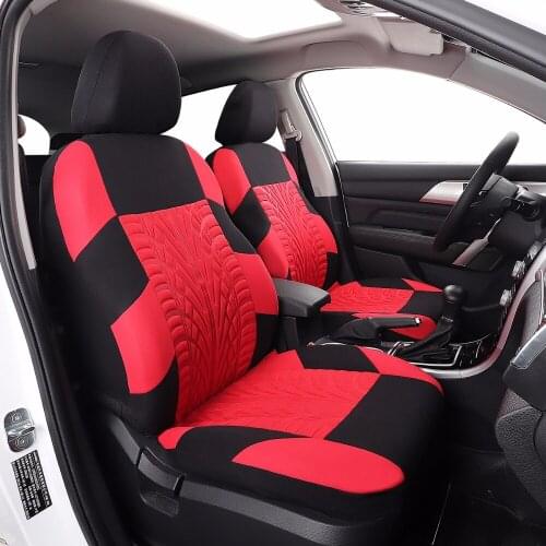 Car Seat Covers Interior Accessories Airbag Compatible Seat Cover For Lada Volkswagen Red Blue Gray Seat Protector