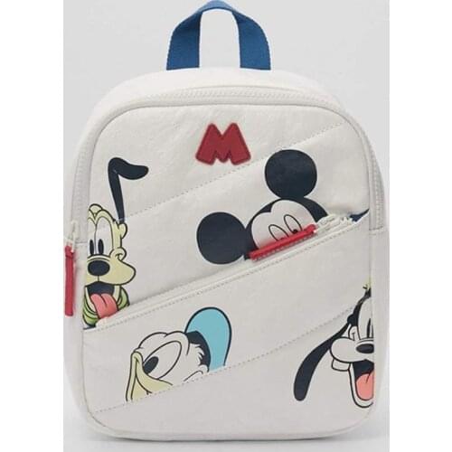 New Anime Disney childrens bag Mickey Mouse childrens Bacpack Autumn Mickey Minnie Mouse pattern backpack Kids Christmas Gifts
