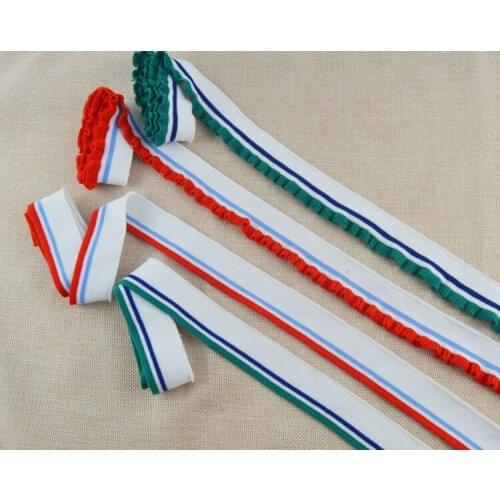 Ribbed neckline cuffs threaded T-shirt round leader mouth hem close up autumn clothing accessories textile materials