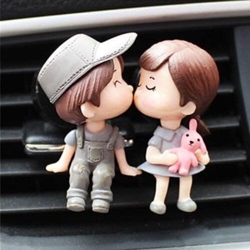 Hot Sell Lovely Girl Boy Car Air Vent Freshener Perfume Clip Aromatic Diffuser Couple Air Outlet Decoration Aromatherapy Clip