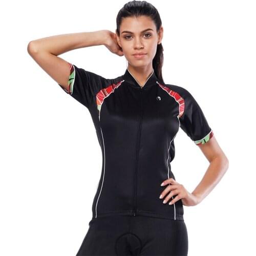 ILPALADINO Cycling Jersey Women Bike Jersey Road Bike Jersey Black MTB Bicycle Clothing Short Sleeve Top Shirt Ropa Ciclismo