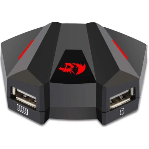 Redragon GA250 Vulcan Keyboard and Mouse Adapter for PS3/4 NS and Xbox One Converter Compatible with Nintendo Multiple Device