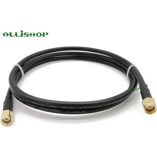 SMA Male Plug to RP-SMA Male Jack RF LMR200 Coaxial RF Pigtail Cable Wireless Wifi Antenna Cable Low Loss Signal 1/3/5/8/10/12M