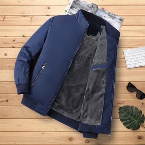 MANTLCONX Mens Winter Jackets Thick Stand Collar Parka Men Coats Casual Warm Fleece Cotton Mens Jackets Male Clothing 4XL 5XL