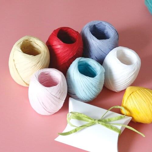 Black raffia ribbon cord/ Black Raffia rope for Gift Wrap Party Decorations (20m/roll ,11rolls/ lot ) Free Shipping