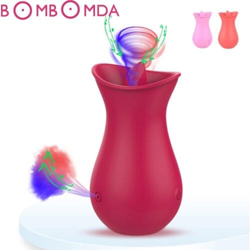 Soft Tongue Licking Vibrator G spot Clitoral Stimulator Mini Clit Sex Toys for Women Rechargeable Nipple Female Masturbator