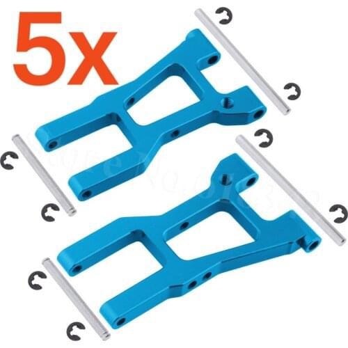 5 Pairs/Lot Aluminum Front Suspension Arm Set For HPI RS4 Sport 3 Hop-Up Upgrade Parts #113697
