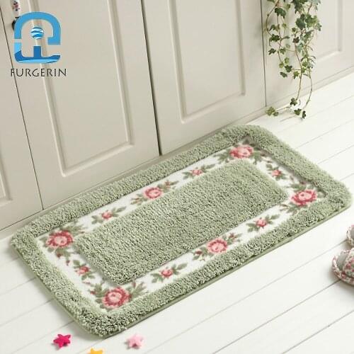 FURGERIN Floor Mat Bath rugs and carpets for home living room Rug Bathroom Carpet Kitchen Doormat for Entrance Door Outdoor rug