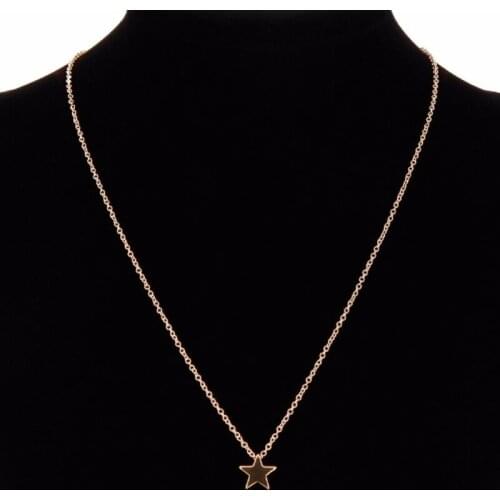 New fashion womens thickened Star Pendant collarbone sweater Necklace national Girl Gift