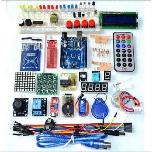 NEWEST RFID Starter Kit for Arduino UNO R3 Upgraded version Learning Suite With Retail Box Stepping motor