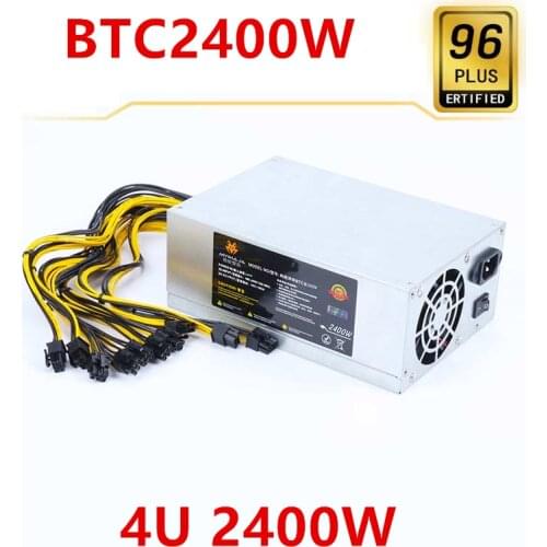 New Original Miner PSU For Myihaja Single Channel 12V Mining Power Supply A10pro Z15 847 4U 10*6P 2400W Power Supply BTC2400W