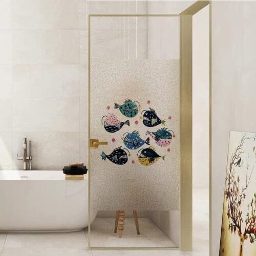 Custom Made Window Film Privacy Adhesive Film Wall Stickers Self-Adhesive Bathroom Decor Glue-free Vinyl Rural Decoration