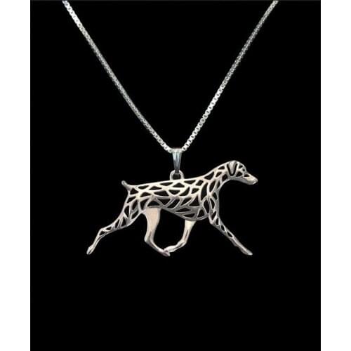 Wholesale Unique Handmade Boho Chic Doberman(natural ears) movement pendant Female/Male Gift Necklace--12pcs/Lot
