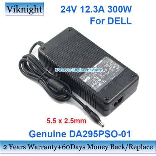 Genuine 24V 12.3A AC Adapter For DELL PA-2 Series DA295PSO-01 N112H Power Supply Chargers