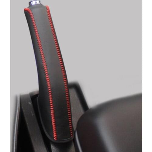Hand sewn leather hand brake cover for Suzuki Swift Vitara handbrake cover