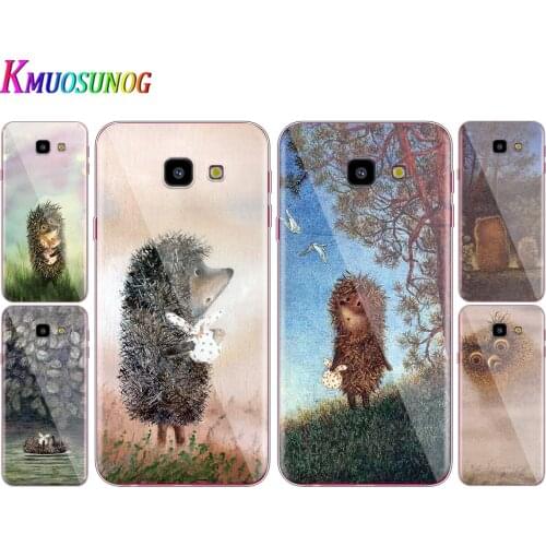 Transparent Cover Hedgehog in the Fog For Samsung Galaxy J8 J7 J6 J5 J4 J3 J2 Duo Prime Plus Core 2018 Phone Case