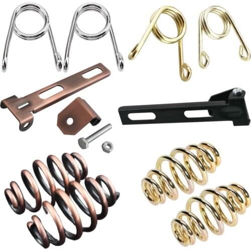Motorcycle Retro Steel Solo Seat Cushion Springs Mounting Bracket clip Fit for Harley Honda Yamaha Suzuki Custom