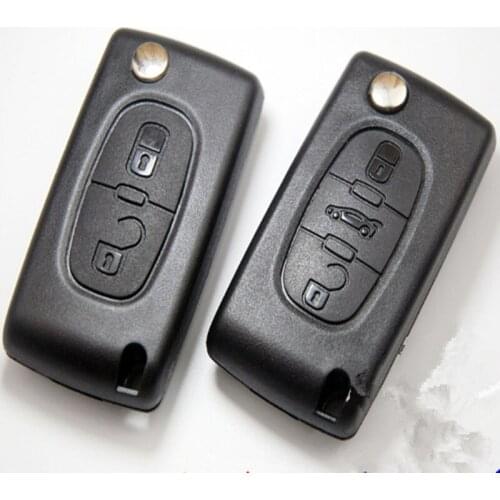 DAKATU HU83 Blade 2/3 Buttons Remote Flip Folding Key 433MHz with ID46 chip for CITROEN C2 C3 C4 C5 C6 CE0536
