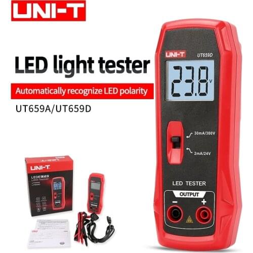 UNI-T UT659D LED lamp tester full voltage (85V~265V 50Hz~60Hz) input power LED lamp series circuit test UT659A