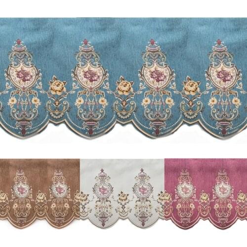 Valance Pelmet for Door Window Treatement Customize European Style Valance Curtains for Living Room Window Partition Decoration